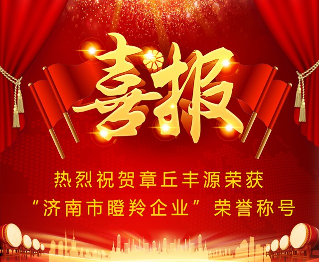 熱烈祝賀章丘豐源機械成功入選2019年度濟南市瞪羚企業 熱烈祝賀章丘豐源機械成功入選2019年度濟南市瞪羚企業